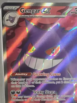 2024 POKEMON TEF EN-TEMPORAL FORCES ULTRA RARE #193 GENGAR EX PSA 9 - Image 3