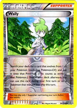 Pokemon - Wally - 94/108 - Uncommon - Reverse Holo - XY - Roaring Skies - NM - Image 1