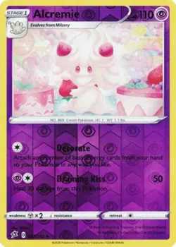 Pokemon - Alcremie - 087/192 - Rare - Reverse Holo - Sword & Shield - Rebel Clas - Image 1