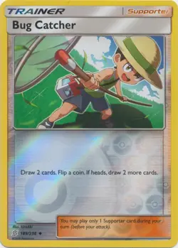 Pokemon - Bug Catcher - 189/236 - Uncommon - Reverse Holo - Sun & Moon Unified M - Image 1