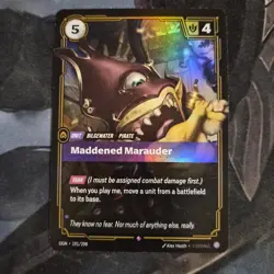 Riftbound Maddened Marauder Card OGN 191/298 English League of Legends - Image 1