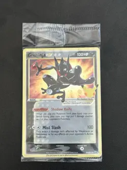 Pokemon TCG Celebrations Sealed Greninja Gold Star Promo Card SWSH144 - Image 1