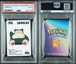 Snorlax #143 Pokemon Trading Card Game Mini KFC 1998 Nintendo WOTC PSA 6 POP 10 - Image 3