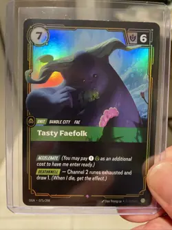 Riftbound Tasty Faefolk Foil card OGN 075/298 League of legends - Image 1