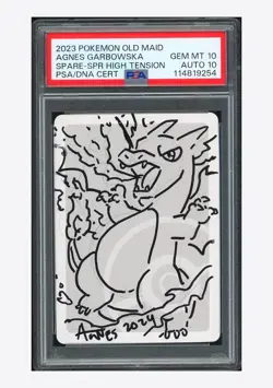 Pokemon PSA 10 AUTO 10 Spare Card Agnes Garbowska Signed 2023 Old Maid JPN #1 - Image 1