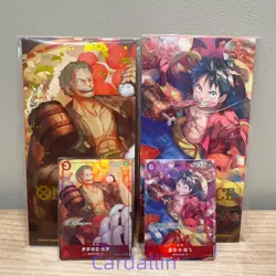 One Piece Card Game China Exclusive Zoro Luffy 2024 New Year Red Packet Promo！！ - Image 1
