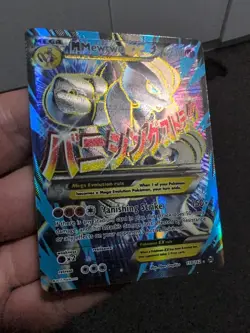 Pokemon TCG XY Breakthrough M Mewtwo EX Full Art Holo Card #159/162 - Image 1