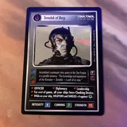 Promo Card Star Trek CCG Enhanced First Contact Tomalak of Borg 1999 YT5 - Image 1