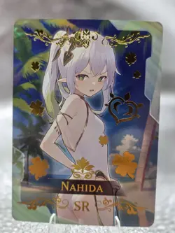 Nahida Genshin Impact Goddess Story Anime Waifu Card Girl Swimsuit Foil Card - Image 1
