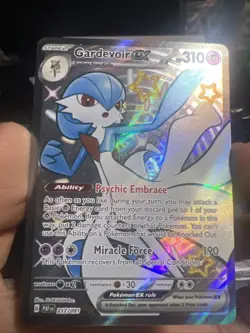 Pokemon TCG Gardevoir EX Full Art Shiny Rare Holo Card 217/091 Paldean Fates - Image 1