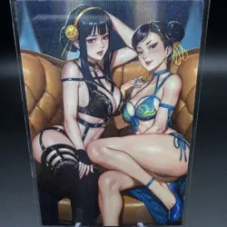Yor/Chun Li Anime Waifu Card Doujin ACG Goddess Holo - Image 1