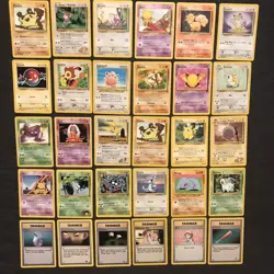 Vintage Pokemon 30 Card Bulk Lot Common Uncommon WoTC English LP - Image 2