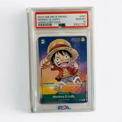 Monkey.D.Luffy (Anime Expo 2023) P-037 One Piece Promotion Cards Regular PSA 10 - Image 1