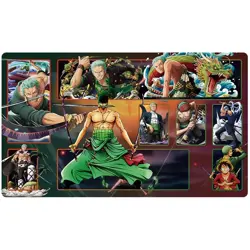 OPCG TCG Table Pad Roronoa Zoro Playmat Trading Card Game Mat Mousepad 3mm Thick - Image 1