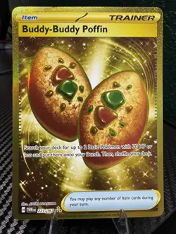 Buddy-Buddy Poffin - 223/167 Pokemon Twilight Masquerade Gold Hyper Rare Card - Image 1