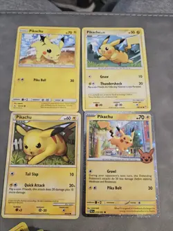pokemon Pikachu card Lot Of 40 Cards Base And Holo's - Image 3