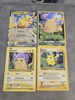 pokemon Pikachu card Lot Of 40 Cards Base And Holo's - Image 5