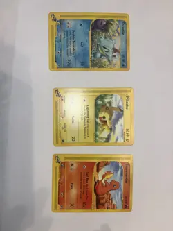 Pokemon E Reader Lot Pikachu Charmander Totodile. Non Holo Nm Vintage Cards - Image 1