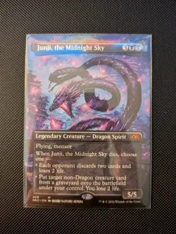Junji, the Midnight Sky (Borderless) Kamigawa: Neon Dynasty Regular NM/M - Image 1