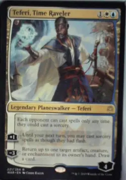 Teferi, Time Raveler - War of the Spark: #221, Magic: The Gathering Nm R238 - Image 1