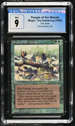 PEOPLE OF THE WOODS The Dark CGC 9 Mint Vintage MTG [Nostalgium] - Image 1