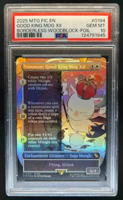 2025 Magic MTG Final Fantasy Summon: Good King Mog XII Foil Rare #194 PSA 10 - Image 1