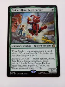 Spider-Ham, Peter Porker 0114 MTG Magic Marvel's Spider-Man - Image 1