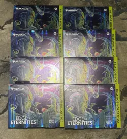 MAGIC THE GATHERING Edge of Eternities Collector Booster Box Lot Of 8 - Sealed - Image 1