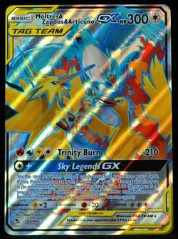 Moltres & Zapdos & Articuno GX #66 NM-M Pokemon Card - Image 1
