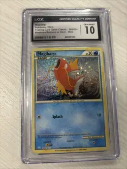Magikarp Holo Pokemon Card # 006/034 2023 CGC Graded Gem Mint 10 Blastois Deck - Image 1