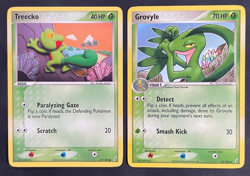 Treecko 67/100 & Grovyle 32/100 EX Crystal Guardians Pokemon Card x2 MP - Image 1