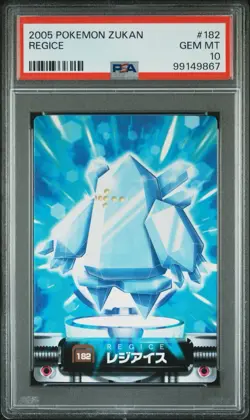 PSA 10 2005 Pokemon Zukan Regice #182 Japanese Carddass Legendary Rare POP 3 - Image 1