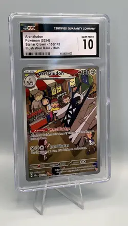 Pokemon TCG Archaludon 155/142 Stellar Crown Holo - Graded CGC 10 GEM MINT - Image 1