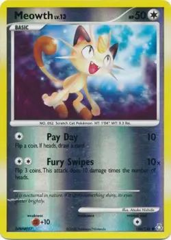 Meowth - 106/146 - Common - Reverse Holo DMG, English Pokemon Legends Awakened - Image 1