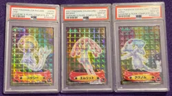 PSA 10 2007 Pokemon Zukancard Uxie Mesprit Azelf Diamond & Pearl Set Trio GEM MT - Image 1