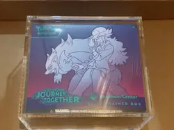 Pokemon TCG Journey Together Pokemon Center ETB W Acrylic Case Factory Sealed - Image 1