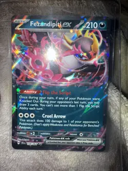 Pokemon TCG Fezandipiti EX 038/064 Shrouded Fable Double Rare Holo - Image 1