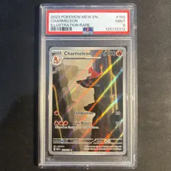 2023 Pokemon Mew EN Charmeleon 169/165 IR Scarlet & Violet 151 PSA 9 - Image 1