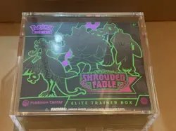 Pokemon TCG Shrouded Fable Pokemon Center ETB W Acrylic Case Factory Sealed - Image 1