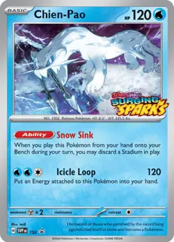 Lightly Played Chien-Pao - SVP152 - SVP Black Star Promos Pokemon SV Black Star - Image 1