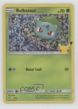 Bulbasaur Confetti Holo Pokemon Sword & Shield McDonald's Collection #1 - Image 1