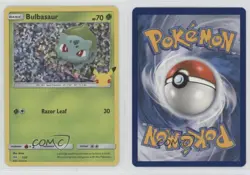 Bulbasaur Confetti Holo Pokemon Sword & Shield McDonald's Collection #1 - Image 3