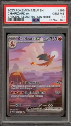 Pokemon Charizard ex 151 MEW EN Special Illustration Rare #199 PSA 10 Gem Mint - Image 1