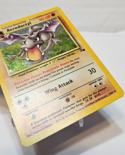 Aerodactyl 1/62 Holo Rare Unlimited Fossil Pokemon 7895 - Image 5