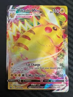 Pokemon TCG Pikachu VMAX SWSH Black Star Promos SWSH286 Holo NM - Image 1