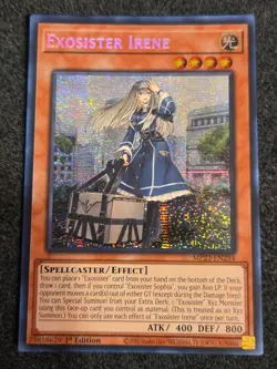 Yugioh Exosister Irene Prismatic Secret Rare MP23-EN254 1st Ed Near Mint - Image 1