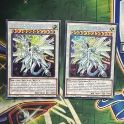 Yugioh! Stardust Sifr Divine Dragon BLMM-EN151 x2 Secret Rare 1st Edition NM - Image 1