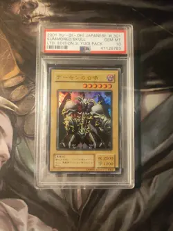 Yu-gi-oh! Summoned Skull PSA 10 #L301 2001 Japanese TCG Yugi Pack - Image 1