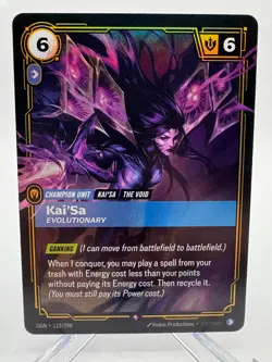 Riftbound Kai'sa Card Kaisa Card 112/298 TCG Foil card League Of Legends - Image 1