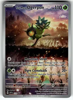 Teal Mask Ogerpon 123 SV: Scarlet & Violet Promo Cards NM Pokemon Card TCG - Image 1